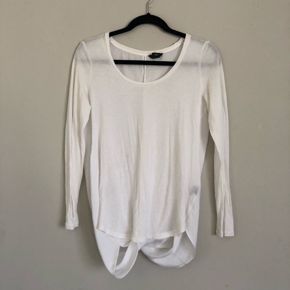 Club Monaco White Open Back Top